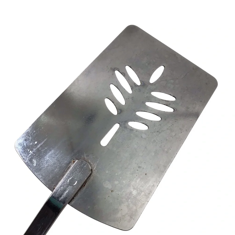 Vintage Korea Pink Slotted Spatula Turner Kitchen Utensil 11” Mauve Retro